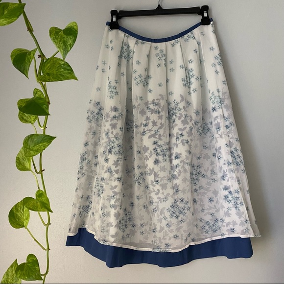 J Jill Floral Silk Skirt - Picture 3 of 8